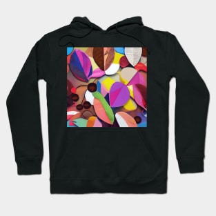 Colorful Autumn Leaves and Berries Hoodie